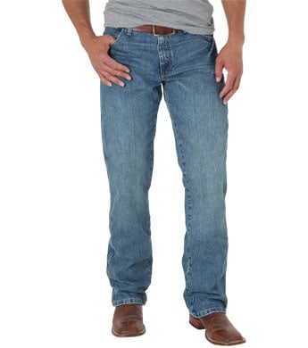 athletic fit bootcut jeans