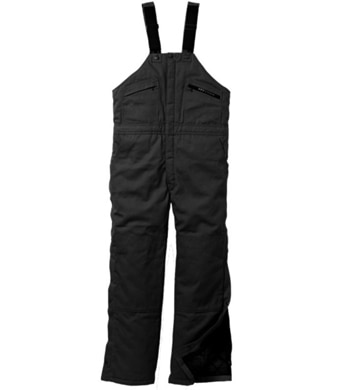 NWT Carhartt Men Quilt Lined Zip 2 Thigh Bib Overalls Black $160 42x30 R41  HH008