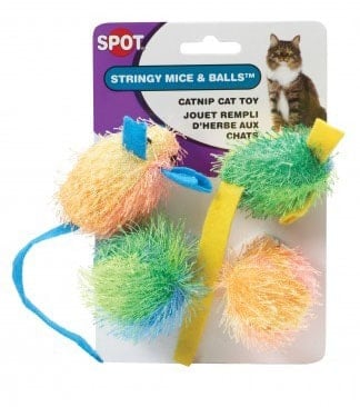 Stringy Mice & Ball Cat Toy, 4 pk. - Wilco Farm Stores