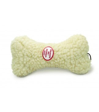 large fleece dog bone toy