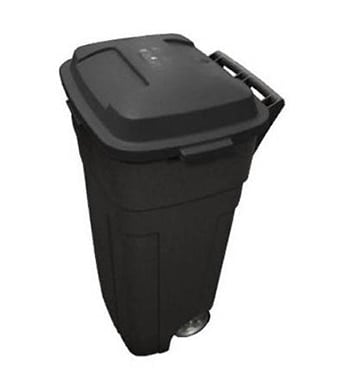 Rubbermaid Heavy Duty Wheeled Trash Can, Rubbermaid Outdoor Garbage Can With Lid