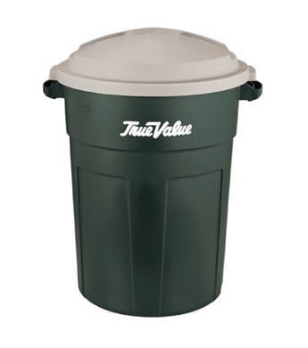 30 Gallon Rubbermaid Green Trash Can w/ Lid - (Available For Local Pick Up  Only) - Greschlers Hardware