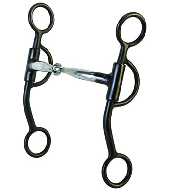 Shanked Snaffle Bit 8/" Cheeks Copper Inlay Sweet Iron 5/" mouth