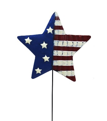 Patriotic Metal Flag Stake Yard Decoration Wilco Farm Stores