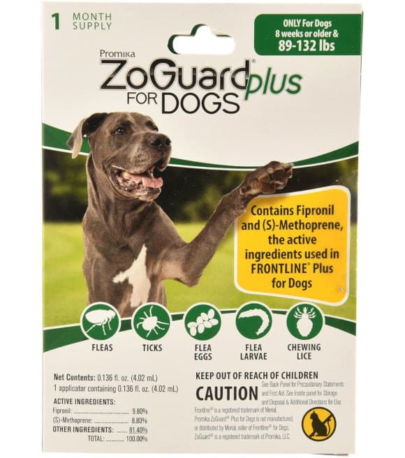 Promika ZoGuard, Spot on Flea & Tick Treatment for Dogs, 3pk - Wilco ...