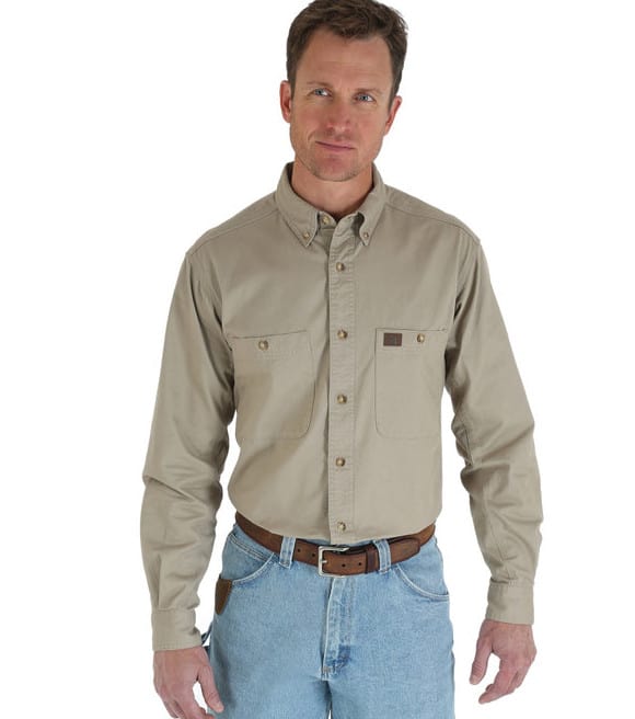Wrangler Men's Riggs Twill Long-Sleeve Shirt
