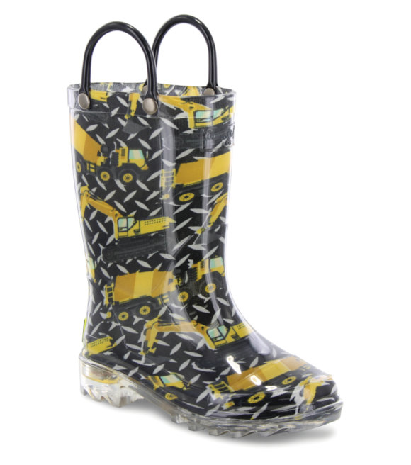 lighted rain boots