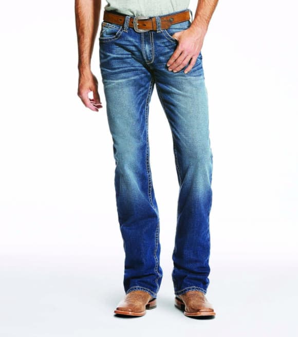 relaxed fit boot cut jeans