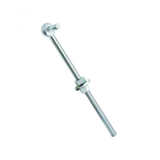 National Hardware 130583 Full Threaded Bolt Hook, 12 in L x 5/8 in W, Zinc Plated