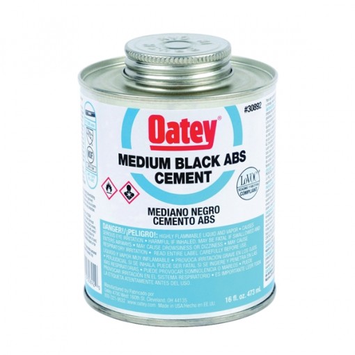 Oatey 30917 Solvent Cement, Black, 8 oz Can