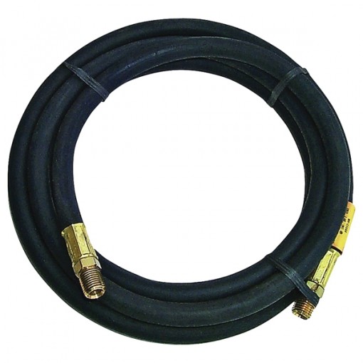 FLAME ENGINEERING HP Hose Assembly, 1/4 in x 10 ft, MNPT, 350 psi, Rubber