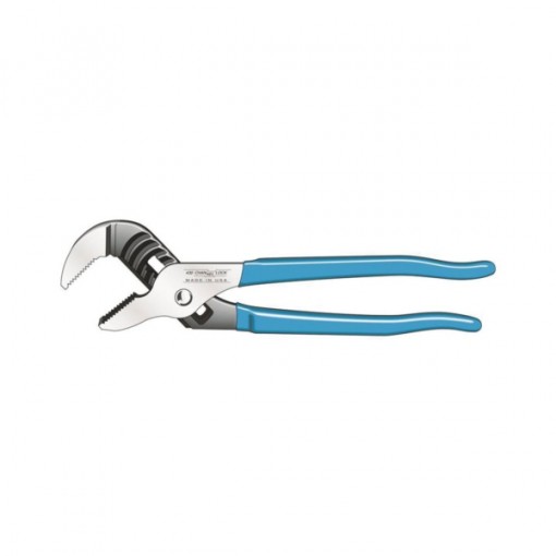 CHANNELLOCK 430 Tongue and Groove Plier, HCS Jaw, 10 in OAL, Blue Handle