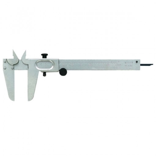 GENERAL 722 Vernier Caliper, 2.56 in Jaw, SAE/Metric, 0 to 5 in, Steel