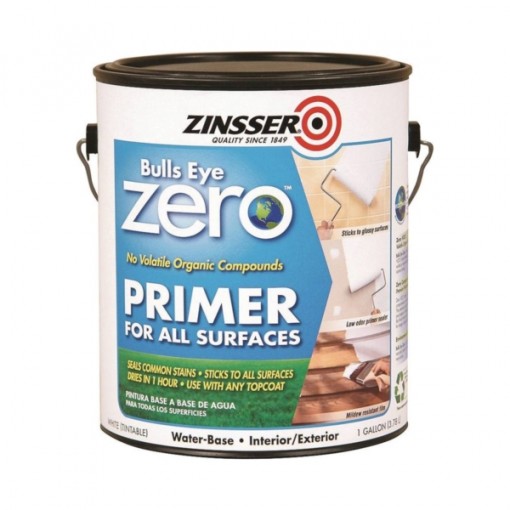 ZINSSER Bulls Eye 249020 Interior/Exterior Primer and Sealer, White, 1 gal