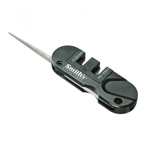 Smith's Pocket Pal PP1 Knife Sharpener, 400/800-Grit, Carbide/Diamond