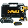 DeWALT DCF885C2 Impact Driver Kit, 20 V Battery, 1/4 in Drive, Black/Yellow