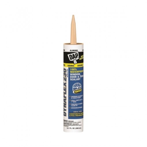 DAP 18306 Premium Sealant, Almond, 10.1 oz Cartridge