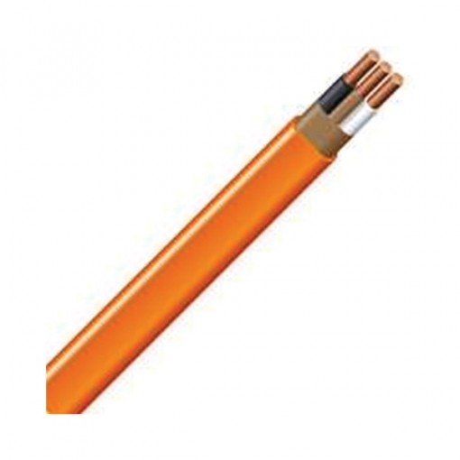 Southwire 10/2NM-WGX100 Type NM-B Sheathed Cable, 10 AWG, 100 ft L, Orange Nylon Sheath