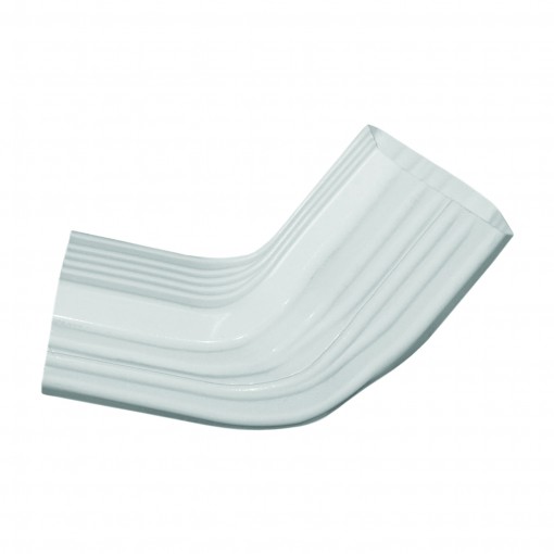 GENOVA AW221 A-Style to B-Style Downspout Elbow, Vinyl, White