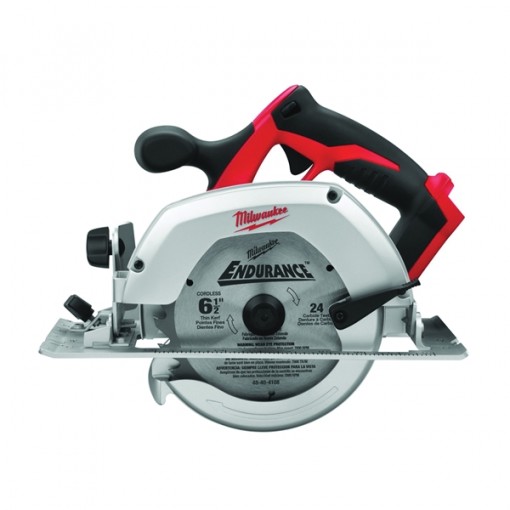 Milwaukee 2630-20 Circular Saw, 18 V Battery, Lithium-Ion Battery, 6-1/2 in Dia Blade, Black/Gray/Red