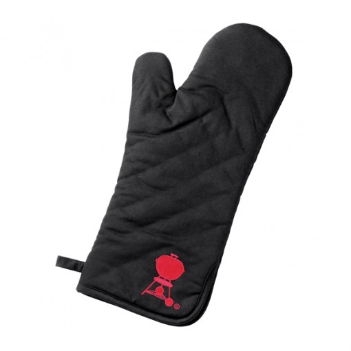 Weber 6532 Barbecue Mitt, One-Size, Cotton, Black/Red