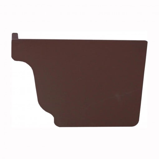 GENOVA AB101K Gutter End Cap, Polypropylene, Brown, 3.6 in L, for 5 in Repla K Gutter