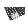 QRRI IM120-33ILS-EC Floor Mat, Square, 3 ft L, 3 ft W, 1/2 in Thick
