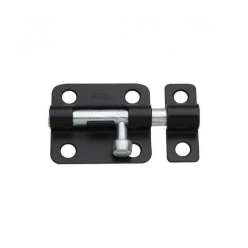 National Hardware N151-431 Barrel Bolt, 2-1/2 in L, Steel, Black