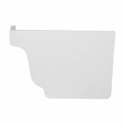 GENOVA AW101K Gutter End Cap, Vinyl, White, 3.6 in L, for 5 in Repla K Gutter