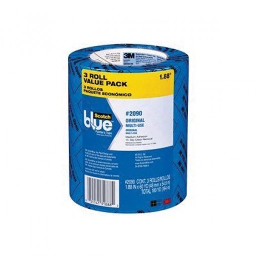 ScotchBlue 2090-48EVP Painter's Tape, 60 yd L, 1.88 in W, Blue