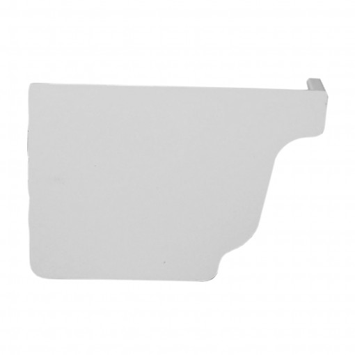 GENOVA AW102K Gutter End Cap, Vinyl, White, 3.6 in L, for 5 in Repla K Gutter