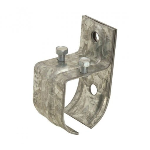 National Hardware N100-007 Single Round Rail Splice Bracket, Steel, Zinc