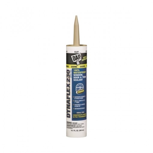 DAP 18416 Premium Sealant, Clay, 10.1 oz Cartridge