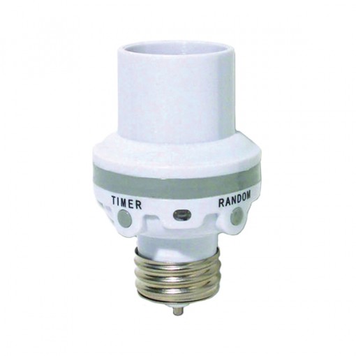 Westek SLC6CBC-4 Programmable Light Control Socket, CFL/Incandescent/LED Lamp, White