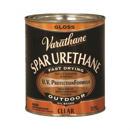 VARATHANE 9241H Spar Urethane Paint, Clear, Gloss, 1 qt Can