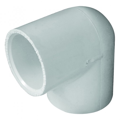 GENOVA 300 Series 30710 Pipe Elbow, 1 in Slip, 90 deg, White