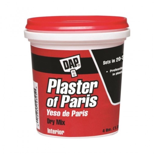 DAP 10308 Plaster of Paris, White, 4 lb Tub