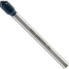 Bosch GT300 Glass and Tile Drill Bit, 4 in L Flute, Flat Shank, 1/4 in Dia Shank