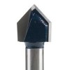 Bosch GT300 Glass and Tile Drill Bit, 4 in L Flute, Flat Shank, 1/4 in Dia Shank