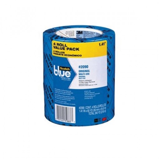 ScotchBlue 2090-36EVP Painter's Tape, 60 yd L, 1.41 in W, Blue