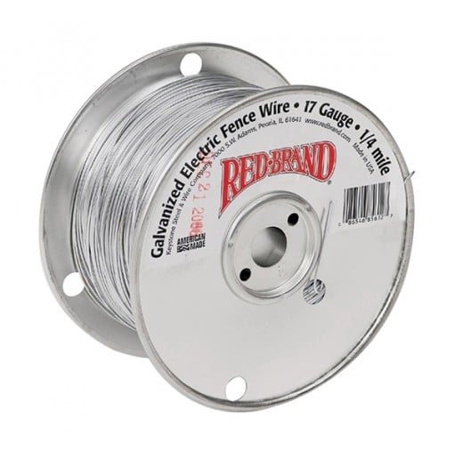 Red Brand 85612 Electric Fence Wire, 17 ga, Steel Conductor