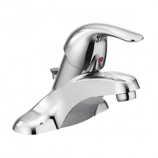 Moen Adler WS84503 Bathroom Faucet, 1-Faucet Handle, 2 in H Spout, Metal, Chrome