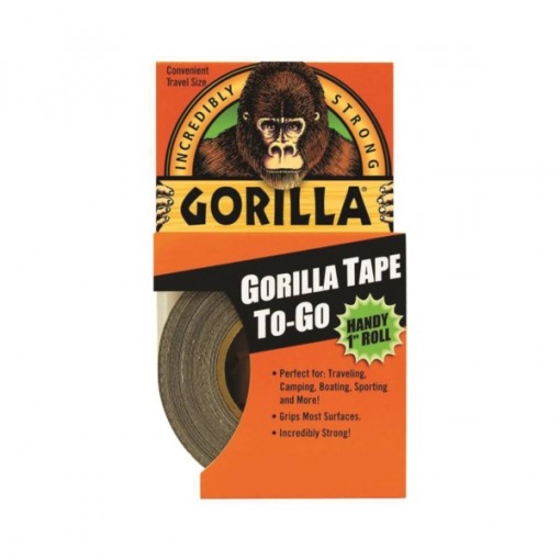 Gorilla 6100109 Heavy-Duty Duct Tape, 30 yd L, 1 in W, Black