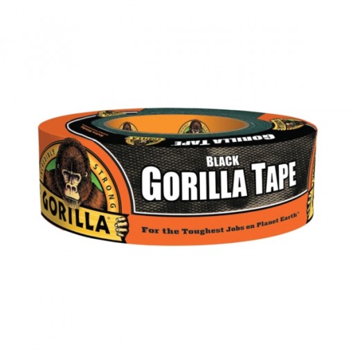 Gorilla 6035060 Heavy-Duty Duct Tape, 35 yd L, 2 in W, Black