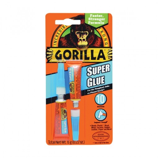 Gorilla 7800109 Super Glue, 3 g Tube