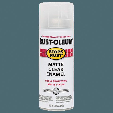 Rust-Oleum Stops Rust Matte Clear Spray Paint (NET WT. 12-oz)