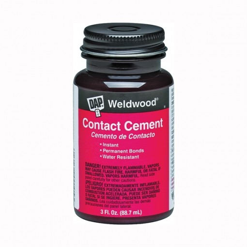 DAP Weldwood 00107 Contact Cement, 3 oz Bottle