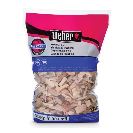 Weber 17143 Hickory Wood Chips, 192 cu-in Bag