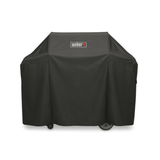 Weber 7130 Grill Cover, 58 in L, 25 in W, 44-1/2 in H, Polyester, Black