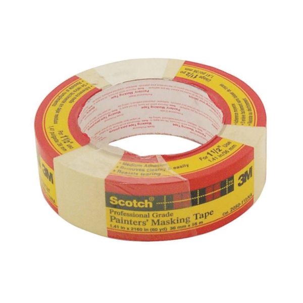 Scotch 20501.5 Performance Painting Masking Tape, 60.1 yd L, 11/2 in W